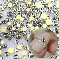 1440pcs/pack 3D SS3-SS16 Nail Art Rhinestones Claer Flat back Glass Stones Nail Decoration Tool Nail Accessory