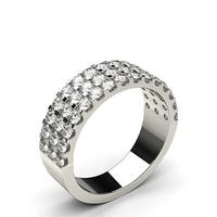 140ct 4 prong setting half eternity diamond ring