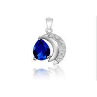 £14 instead of £149.99 for a teardrop simulated sapphire pendant from GameChanger Associates - save 91%