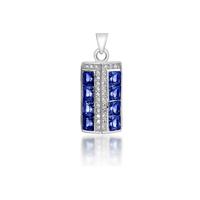 1499 instead of 229 for a simulated blue sapphire pendant on a silver  ...