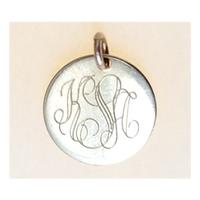 14k Small Gold Monogrammed Pendant