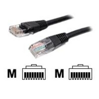 15 ft cat5e black molded rj45 utp cat 5e patch cable