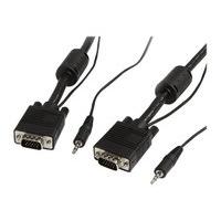 15m Coax High Resolution Monitor VGA Video Cable with Audio HD15 M/M