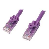 15m Purple Gigabit Snagless RJ45 UTP Cat6 Patch Cable - 15 m Patch Cord