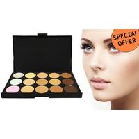 15-Shade Contouring Palette & 20pc Makeup Brush Set