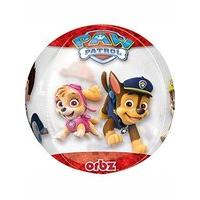 15 paw patrol chase and marshall clear orbz balloon