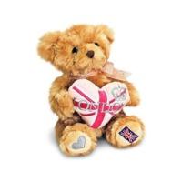 15cm Pink Heart London Teddy Bear Soft Toy