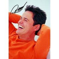 150 x 105mm Donny Osmond Laughing Postcard