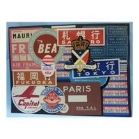 15 collectable airline baggage labels: mint condition