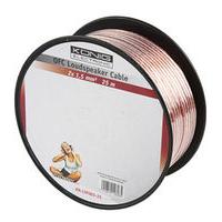 15m Speaker Cable 2 x 4mm OFC Transparent Jacket