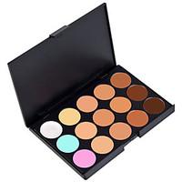 15 Colors 3in1 Eyeshadow Palett Professional Camouflage Natural Facial Concealer/Foundation/Bronzer Makeup Cosmetic Palette