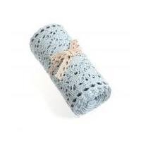 15cm Cotton Lace Fabric Roll 2m Light Blue