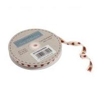 15mm lurex heart ribbon red