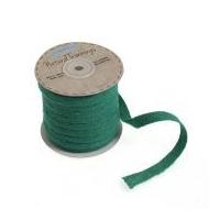 15mm christmas jute shoelace ribbon green