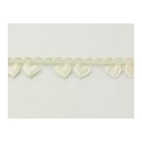 15mm Love Story Garland Ribbon Ivory