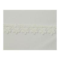 15mm Hanging Daisy Guipure Lace Trimming Ivory