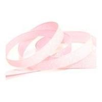 15mm spotty polka dot printed cotton ribbon tape pinkwhite