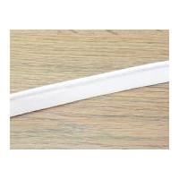 15mm Polyester Flanged Piping Cord White