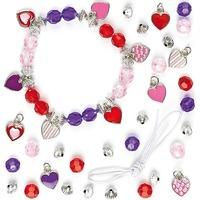 15 Heart Charm Bracelet Kits