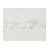 15mm love story garland ribbon white