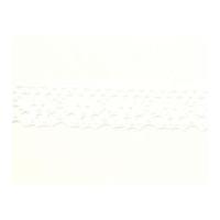 15mm Scalloped Edge Cotton Lace Trimming White