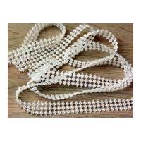 15mm 3 Row Pearl Mesh Beading Trimming Ivory