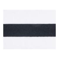 15mm Essential Trimmings Herringbone Webbing Tape Black