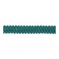 15mm Essential Trimmings Gimped Braid Trimming Teal