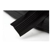15mm Hemline Satin Covered Polyester Boning Black