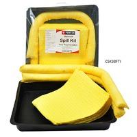 15 Litre Chemical Spill Kit complete with 52cm x 52cm flexi tray