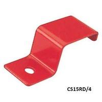 15mm Shelf Clips for 25mm Square Tube Red (pk 4)