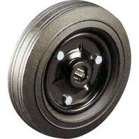 150dia Cushion Tyre Wheels with Steel centre Plain Bearing 150kg cap