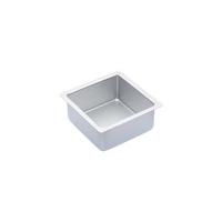 15cm Master Class Silver Anodised Square Deep Cake Pan