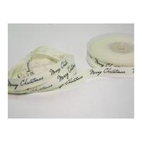 15mm merry christmas design christmas ribbon