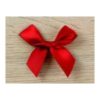 15mm large satin ribbon bows red