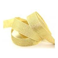 15mm berisford metallic lame ribbon 200 gold