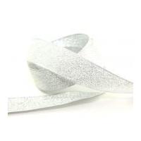 15mm berisford metallic lame ribbon 100 silver