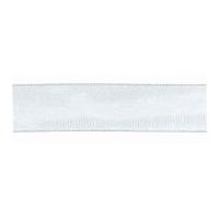 15mm berisford wired sheer organza ribbon 1 white