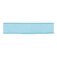 15mm berisford wired sheer organza ribbon 3 sky