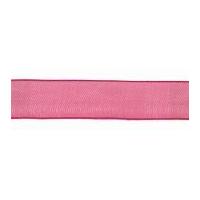 15mm berisford wired sheer organza ribbon 72 shocking pink