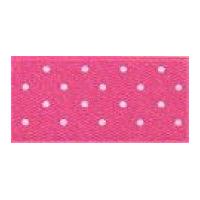 15mm Berisford Micro Dot Print Ribbon 72 Shocking Pink