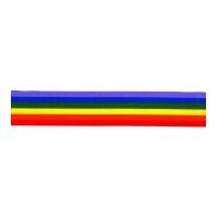 15mm berisford rainbow ribbon 1 multicoloured