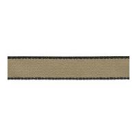 15mm Berisford Hopsack Ribbon 1 Natural/Black