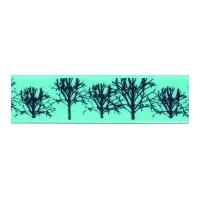 15mm berisford trees print ribbon 5 aqua