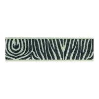 15mm Berisford Zebra Print Ribbon 2 Pumice