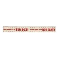 15mm berisford big day print ribbon 2 red on cream