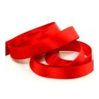 15mm Berisford Double Faced Satin Ribbon 15 Red