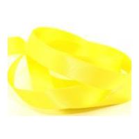 15mm Berisford Double Faced Satin Ribbon 679 Yellow