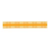 15mm Berisford Candy Check Ribbon 37 Gold