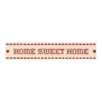 15mm berisford home sweet home print ribbon 1 naturalred